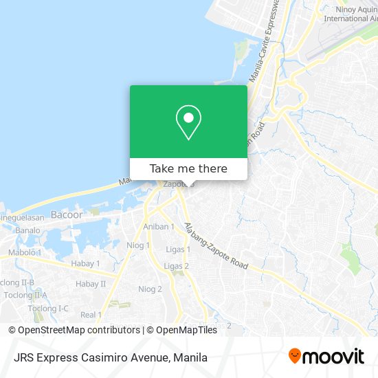 JRS Express Casimiro Avenue map