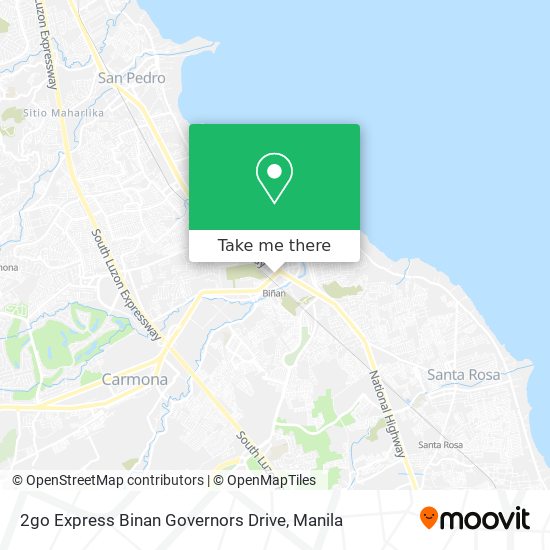 2go Express Binan Governors Drive map