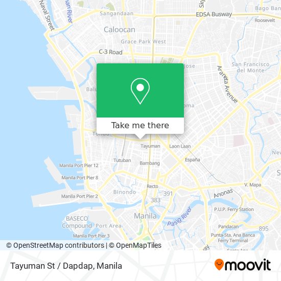 Tayuman St / Dapdap map