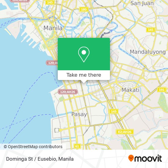 Dominga St / Eusebio map