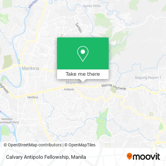Calvary Antipolo Fellowship map
