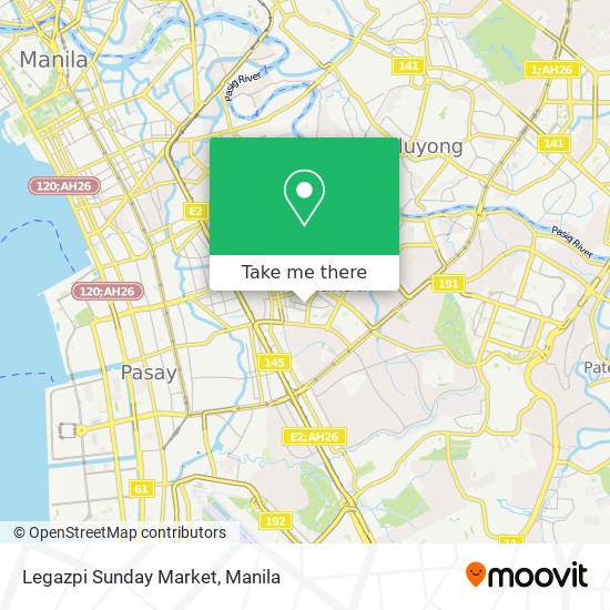Legazpi Sunday Market map