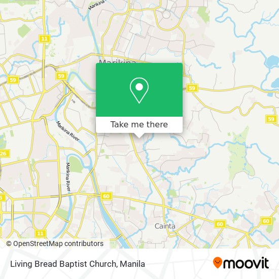 Living Bread Baptist Church map