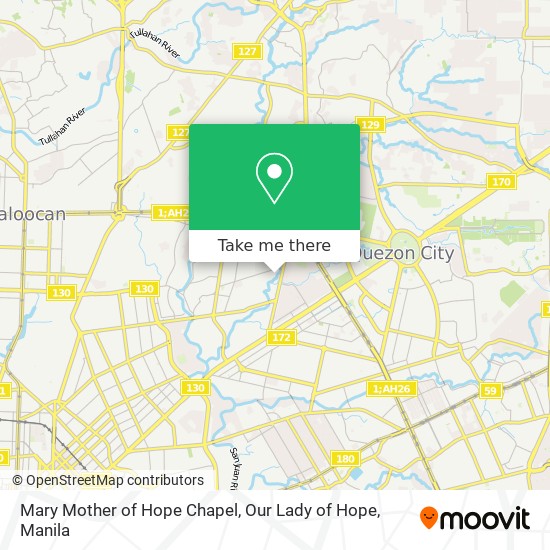 Mary Mother of Hope Chapel, Our Lady of Hope map