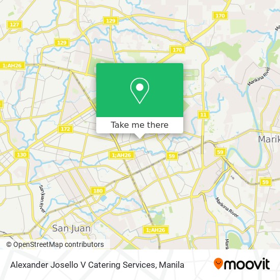 Alexander Josello V Catering Services map