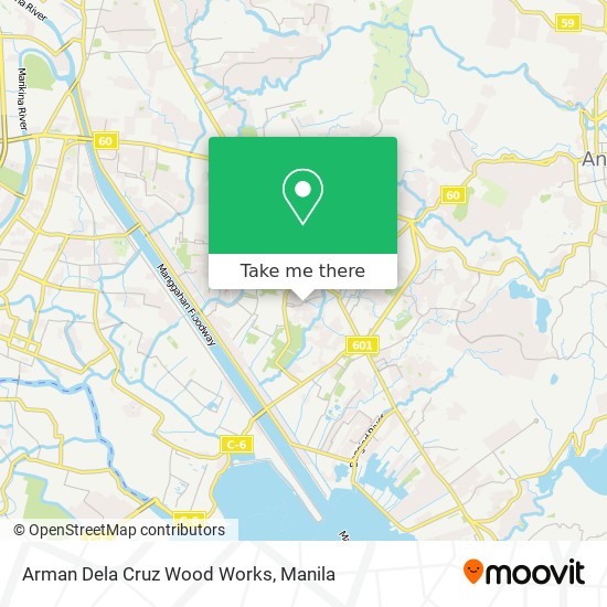 Arman Dela Cruz Wood Works map