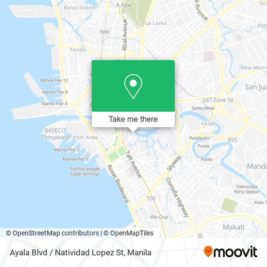 Ayala Blvd / Natividad Lopez St map