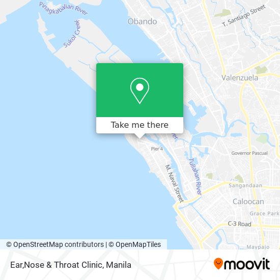 Ear,Nose & Throat Clinic map