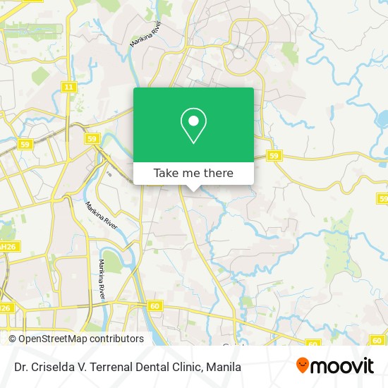 Dr. Criselda V. Terrenal Dental Clinic map