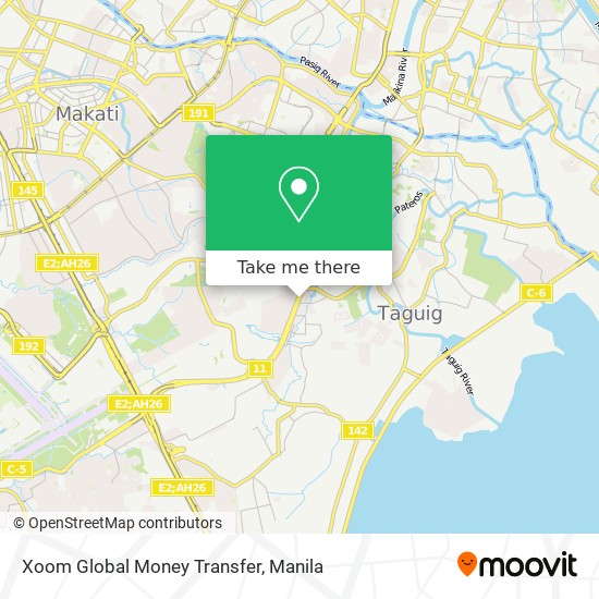 Xoom Global Money Transfer map