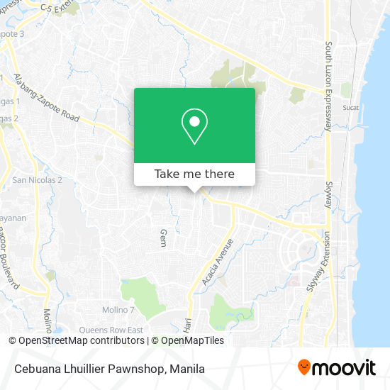 Cebuana Lhuillier Pawnshop map