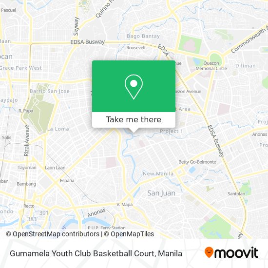 Gumamela Youth Club Basketball Court map