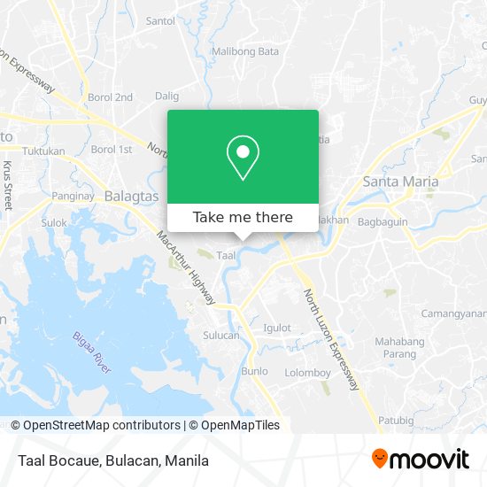 Taal Bocaue, Bulacan map