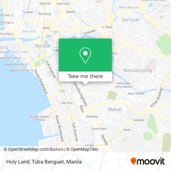 Holy Land, Tuba Benguet map
