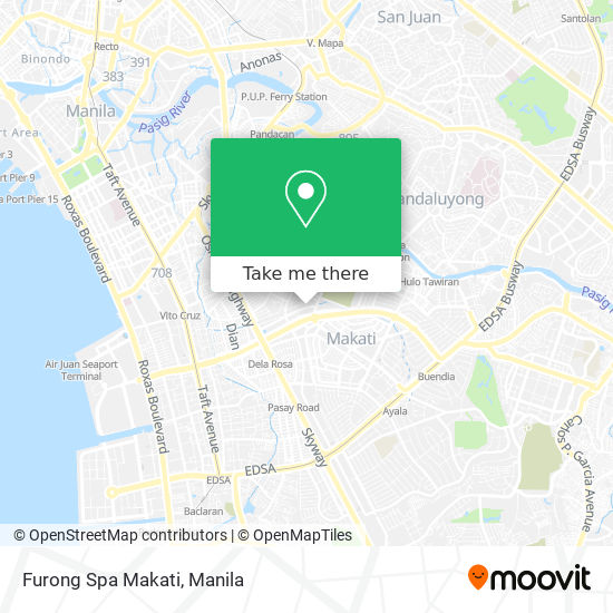 Furong Spa Makati map