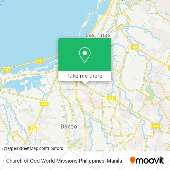 Church of God World Missions Philippines map