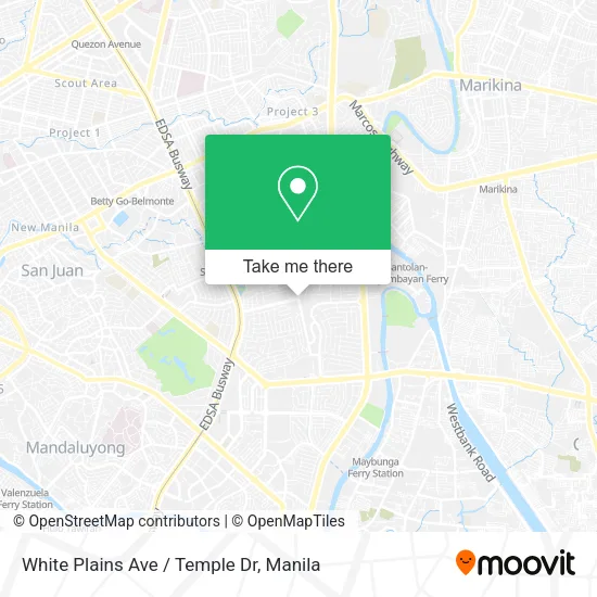White Plains Ave / Temple Dr map