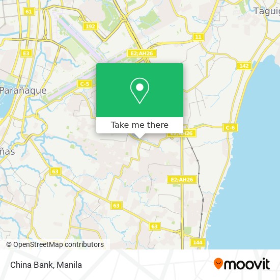 China Bank map