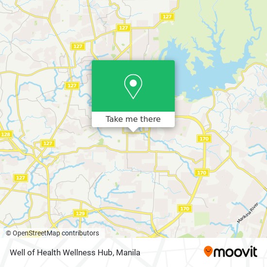 Well of Health Wellness Hub map