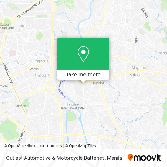 Outlast Automotive & Motorcycle Batteries map