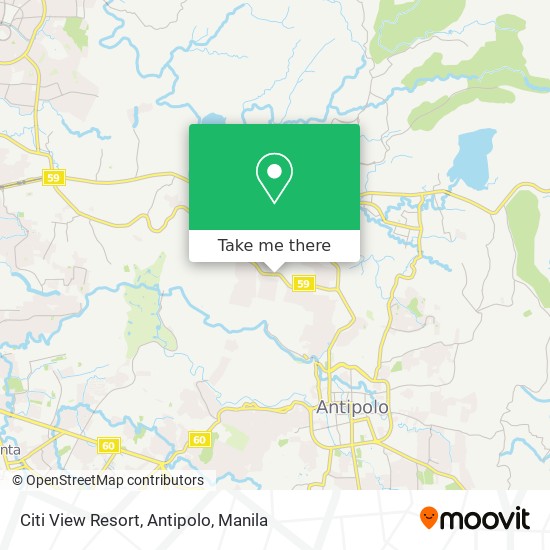 Citi View Resort, Antipolo map
