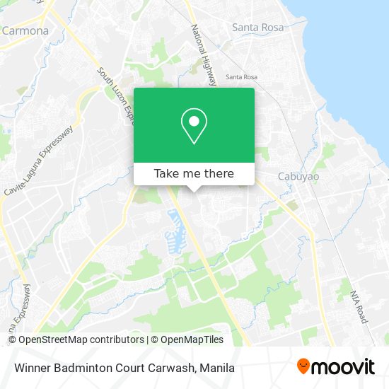 Winner Badminton Court Carwash map