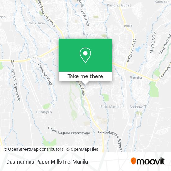 Dasmarinas Paper Mills Inc map