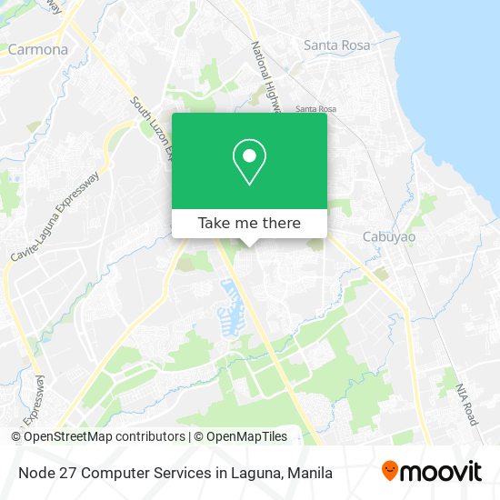 Node 27 Computer Services in Laguna map