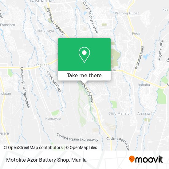 Motolite Azor Battery Shop map