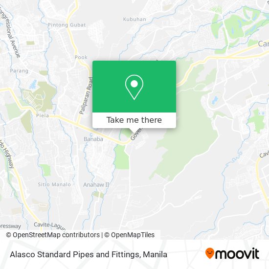 Alasco Standard Pipes and Fittings map