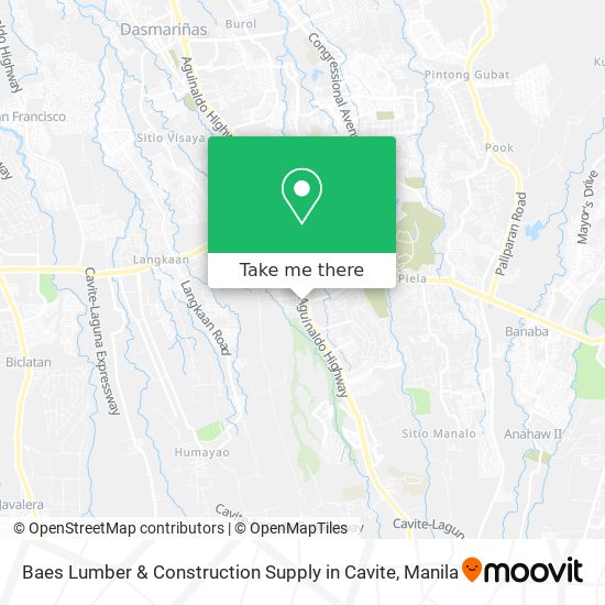 Baes Lumber & Construction Supply in Cavite map