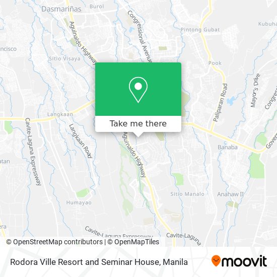 Rodora Ville Resort and Seminar House map