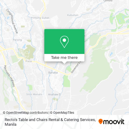 Recto's Table and Chairs Rental & Catering Services map