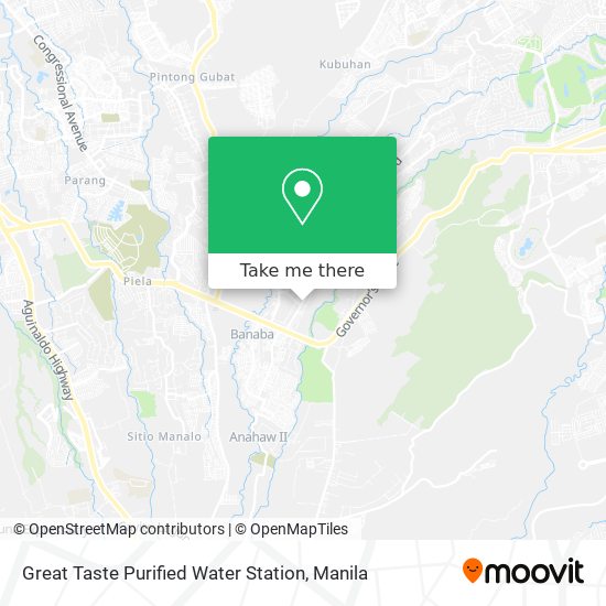 Great Taste Purified Water Station map