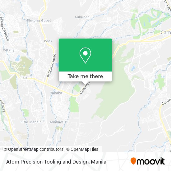 Atom Precision Tooling and Design map