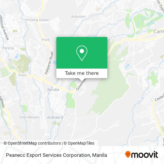 Peanecc Export Services Corporation map