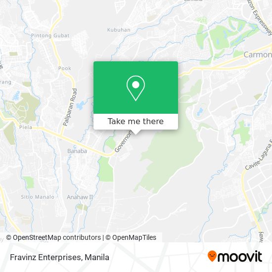 Fravinz Enterprises map