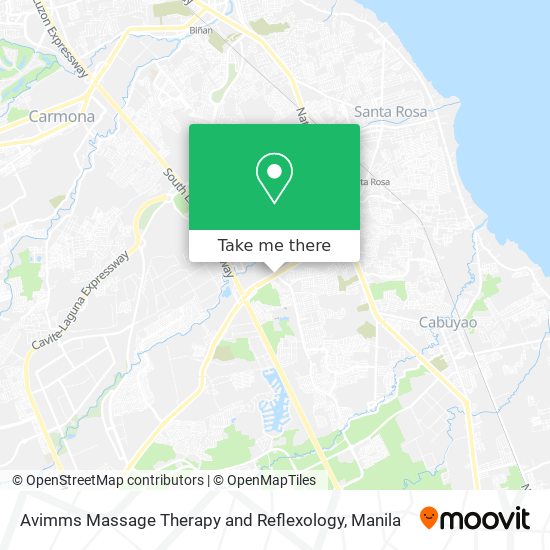 Avimms Massage Therapy and Reflexology map