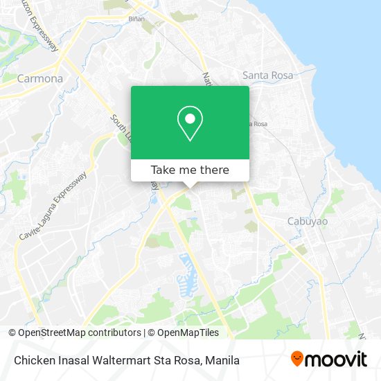 Chicken Inasal Waltermart Sta Rosa map
