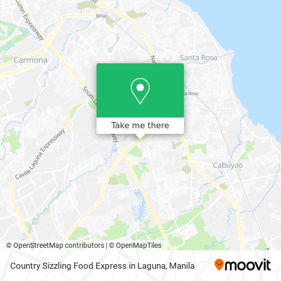 Country Sizzling Food Express in Laguna map