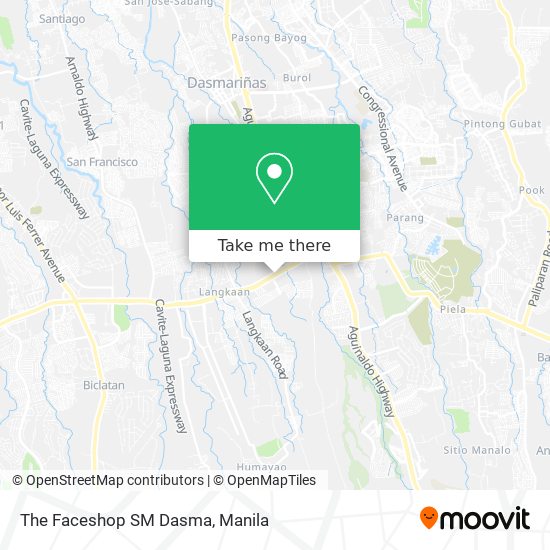 The Faceshop SM Dasma map