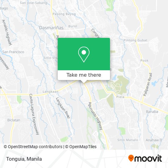 Tonguia map