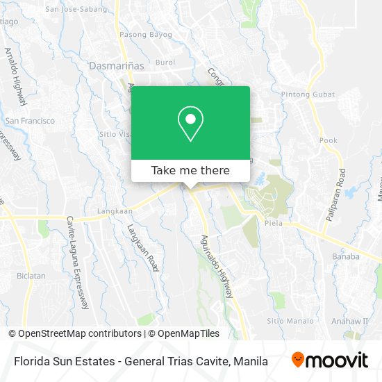 Florida Sun Estates - General Trias Cavite map
