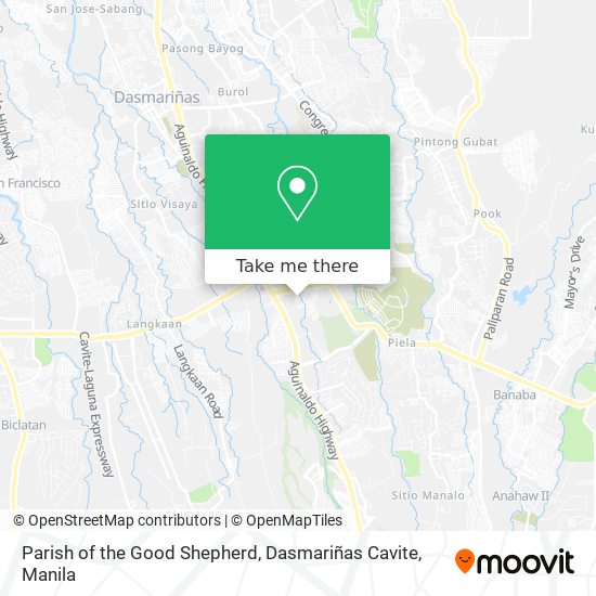 Parish of the Good Shepherd, Dasmariñas Cavite map