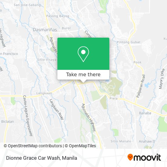 Dionne Grace Car Wash map