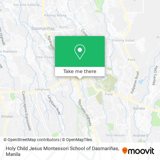 Holy Child Jesus Montessori School of Dasmariñas map