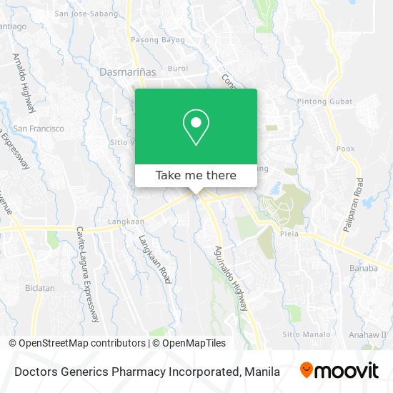 Doctors Generics Pharmacy Incorporated map