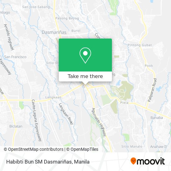 Habibti Bun SM Dasmariñas map