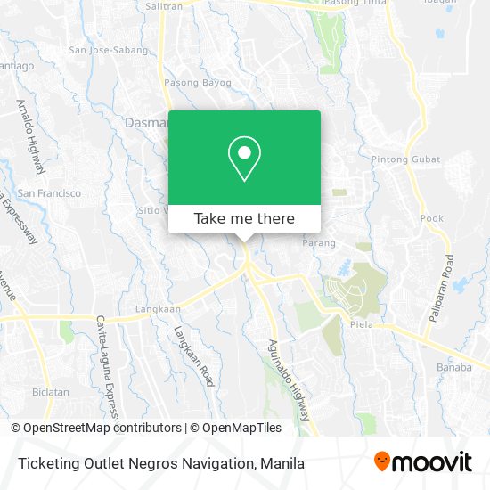 Ticketing Outlet Negros Navigation map