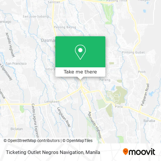 Ticketing Outlet Negros Navigation map